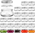Tebery 24 Pack Home Glass Mason Jars with Silver Metal Lids and