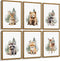 Joocrise Woodland Animal Nursery Wall Art Decor Set of 6 Baby Boys Room