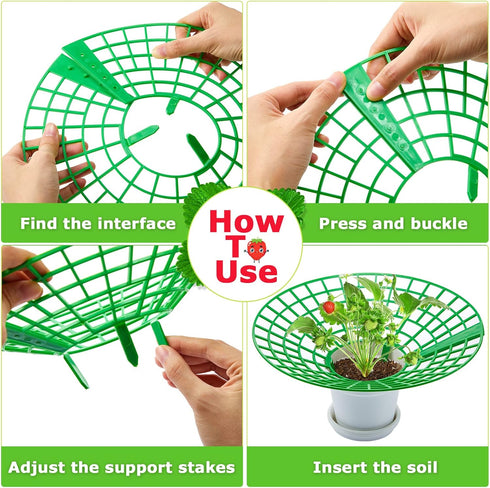 30 Packs 3 Strawberry Supports Strawberry Growing Frame Strawberry Plant Support Plant Protectors Strawberry Trellis