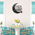 Ripeng I Love You Back Wall Art Moon Metal Decorations with Quote Silhouette for Home Bedroom Living Room Decor
