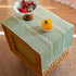 15.735.4 Inch Green Tassel Bedside Tablecloth Nightstand Cover Cloth Side Table Covers for End Night Stand Coffee Tea