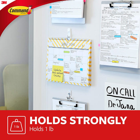 Command Small Utility Hooks, 2-Hook, 6-Pack - Organize Damage-Free