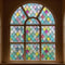 FEOMOS Stained Glass Window Film | Colorful Lattice Window Privacy Films | Anti UV 29.5 x 78.7 inches