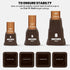 Utopia Bedding Adjustable Bed Furniture Risers - Elevation Heights 3, 5 or 8 Inch Heavy Duty Risers (Set of 8, Brown)
