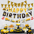 Maniaacer Set 5 Construction Birthday Banners Vehicle Truck Paper Garlands Construction Pennant Flags Bunting Banners