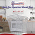 KITCHENATICS Small Cooling Rack for Cooking & Baking, Oven Safe Stainless Steel, Fits Quarter Sheet Pan, 8.5" x 12"