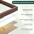 Frames,4 6 Frame,4x6 Glass,4 6 3.5x5 Display,1 Pack Picture x Picture Frame,Solid Walnut Wood Picture Photo Frame