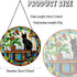 RVEAFA Cat Sun Catcher Stained Glass Window Hanging Book Lover Gifts for Women Book Wall Decor Handmade Sun Catcher