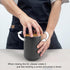Canister Sets for Kitchen, Black Ceramic Kitchen Canisters with Airtight Wood Lids, Set of 3 for Flour and Sugar