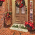 ONWAY Christmas Trees Door Mat, Seasonal Winter Happy Holiday Doormat, Low-Profile Kitchen Rug for Home Decor