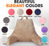 Cheer Collection Reading Pillow with Arms Portable Bed Pillow for Sitting Up & Support, Foam-Filled Back Rest Pillow