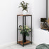 NOAMOO 32 inch Tall Metal Wood Plant Stand, Tier Potted Plant Shelf for Indoor, Flower Pot Holder for Corner Living