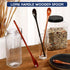 4 Pcs 13 Inch Long Handle Wooden Spoons for Cooking, Vintage Stirrer Spoon for Kitchen Soup, Coffee, Cocktail Mixing
