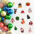 30pcs Mini Christmas Ornaments for Mini Tree Decorations, Small Resin Miniatures for Craft Christmas Decor