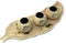 allgala Wooden Candle Holder Tray, 3 Ball Orbs Set with Pebbles on Leaf Tray for Living Room D cor