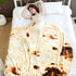 80in 2.0 LetsFunny Burrito Tortilla Throw Blanket, Double Sided Burritos Taco Tortilla Wrap Blankets for Women Men Teen