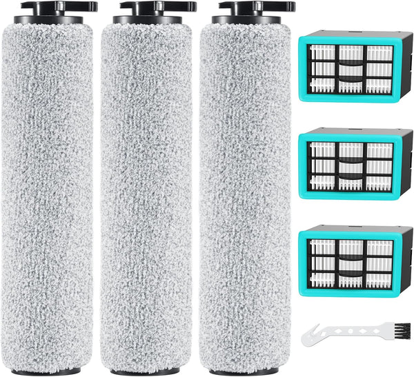 6-pack 3831 Vacuum Cleaner Brush Roll+ Filter Replacement Parts for Bissell Crosswave