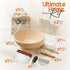 Bakeaura 9In Bake Aura Bread Maker Sourdough Starter Kit with Large Rattan Basket, Dough Scraper, Dough Whisk