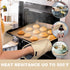 Rorecay Silicone Pot Holders Set, Heat Resistant Oven Hot Pads with Pockets, 9.8 x 7.6 Inches for Baking