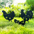 TIGGSY Chicken Metal Decorative Garden Stakes Chicken Gifts for Women/Men Chicken Lovers Gifts Silhouette Statues