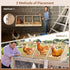 Chewoof 3 Pack Chicken Nesting Box, Wooden Single Compartment Chicken Nesting Box for Outdoor Coop, Comfortable Laying