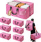 WORKPRO 6 Pack Extra Large Moving Bags with Zippers, Heavy-Duty Storage Tote with Carrying Handles & Backpack Straps