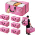 WORKPRO 6 Pack Extra Large Moving Bags with Zippers, Heavy-Duty Storage Tote with Carrying Handles & Backpack Straps