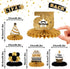 LINGTEER Happy 55th Birthday Table Honeycomb Centerpieces - Cheers to 55th Birthday Party Decorations Gift Sign