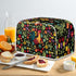 ZDCUSTOM Floral Rooster Toaster Cover for 2 Slice Small Appliance, Washable Anti-Scratch Dustproof Kitchen Cover