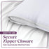 CirclesHome Pillow Protectors, 2 Pack Standard Zippered, 100% Cotton Breathable Pillowcases, 20x26
