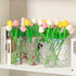Acrylic Book Shaped Vase, Clear Book Flower Vase, Modern Decorative Vases for Home/Living Room/Bookshelf/Bedroom/Office