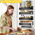 5pack) SMRCAD Magnetic Spice Rack for Refrigerator Seasoning Organizer for Spice Fridge Shelf storage Magnetic Shelf