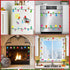 MORCART 80PCS Reflective Christmas Car Magnets Set for Refrigerator, Garage, Mailbox Decor