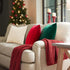 Top Finel Emerald Green Christmas Decorative Throw Pillow Covers, 20 X 20 Inch, Soft Velvet Cushion Case (Pack of 2)