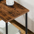 2-Layer BF09UBZ01 HOOBRO Side Table with Charging Station, Small End Table with USB Port and Outlet, Nightstand