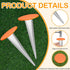 4 Pack 7x3 Inch Permanent Property Line Markers Galvanized Alloy Boundary Markers Heavy Duty Garden Stake for Property