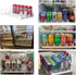 SZNLZQ Glide,12oz 16oz 20oz-Soda 15 Drink Organizer for Fridge-White Automatic Pusher Dispenser for Fridge-Holds up
