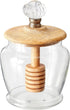 Mud Pie Glass Honey Jar, 5" x 3 1/4" dia, 1100 Milliliters,