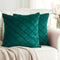 BeBen Pack of 2 Velvet Throw Pillow Covers, 16x16 Soft Solid Decorative Cushion Case for Bedroom, Car, Outdoors