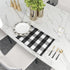 Black & White Cotton Buffalo Check Placemats Set of 4, Heat Resistant Dining Table Place Mats for Kitchen, 12 x 18