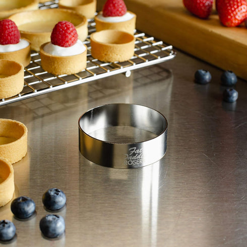 Fat Daddio's Stainless Steel Round Cake & Pastry Ring, 2.75 inch x 0.75 inch