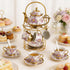 20 Set Set Set Set Purple/500ml) Pcs Porcelain Tea with Metal Holder, European Ceramic Tea for Adults, Adult Tea Gift
