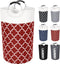 Large Laundry Basket, Collapsible Tall Hamper Bag with Handles for Waterproof Travel Bathroom College Essentials