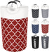 Large Laundry Basket, Collapsible Tall Hamper Bag with Handles for Waterproof Travel Bathroom College Essentials