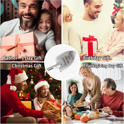 stormroo Dad Gifts - Gifts for dad from Daughter. Valentines Day Gifts for dad Ice Cream Spoon Scoop for Ice Cream