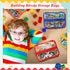 Nitial 6 Packs Clear Toy Storage Bags, Waterproof Zippered Bags for Building Blocks, Board Games, Small Toys (Bright