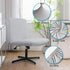 Armless Criss Cross Office Desk Chair Cover, Stretch Slipcover for Mid Back Wide Swivel Task Vanity Chair Protector