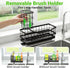 Countertop, Sponge Holder for Kitchen Sink, Self-Draining Sink Caddy Organizer with Removable Brush Holder, Rustproof