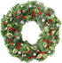 Artificial Holly Berries, 10 mm Fake Berries on Wire for Christmas Tree Decorations, 300 Pieces (Red+Gold+Silver)