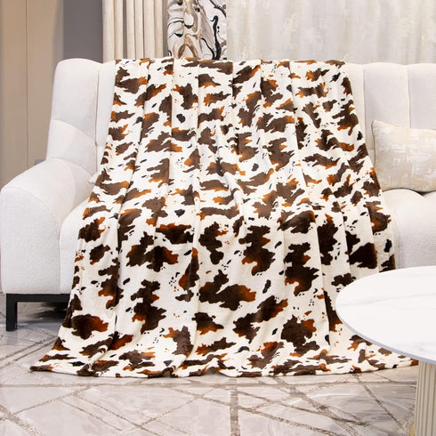 Twin Blanket for Travel, Lightweight Cozy Plush Soft Warm Fleece Throw Blanket